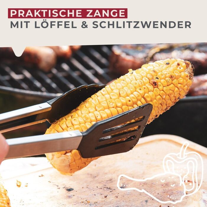 Щипці кухонні багатоцільові 35 см Fackelmann