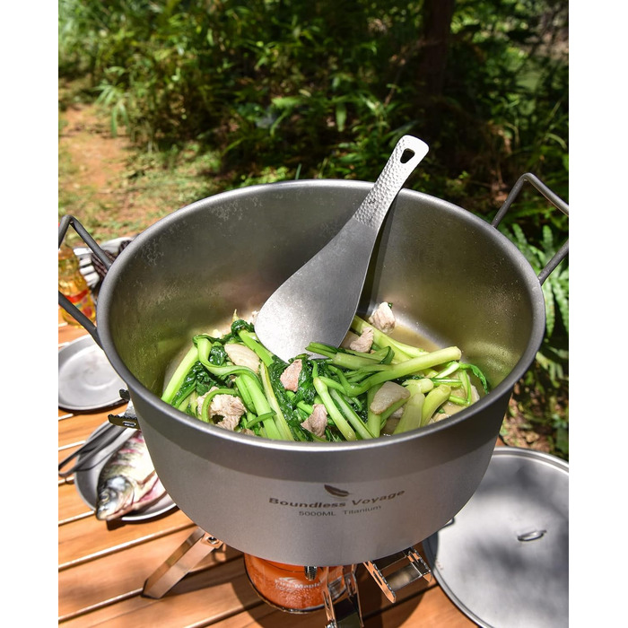 Титанова ложка для кемпінгу iBasingo