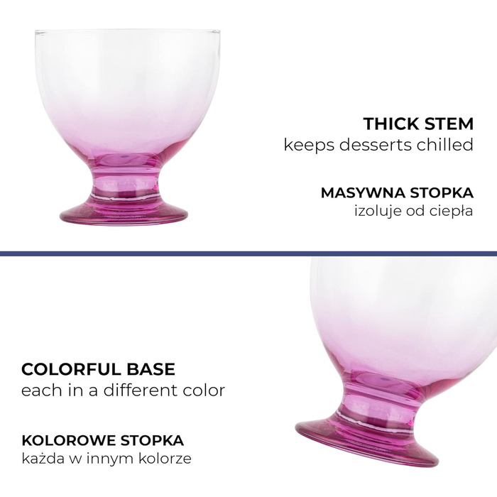 Набір креманок для мороженого 6 шт. 500 мл TREND FOR HOME