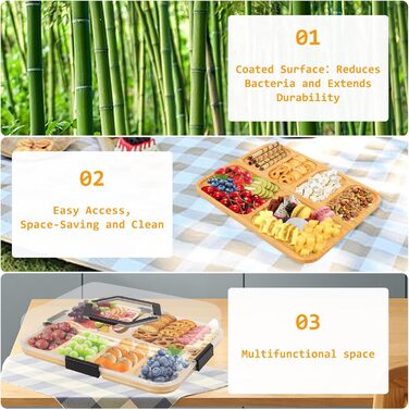 Контейнер для снеків з 6 відділеннями Clyfanesy