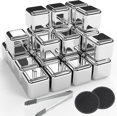 Кубиков льда из нержавеющей стали 24 шт SAICOOS