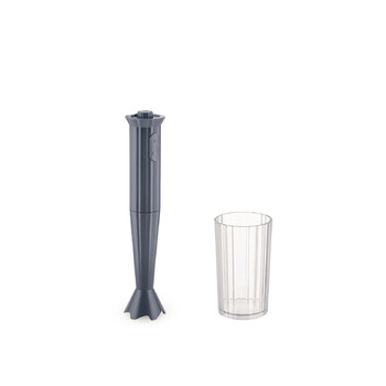 Блендер занурювальний сірий Plissé Alessi