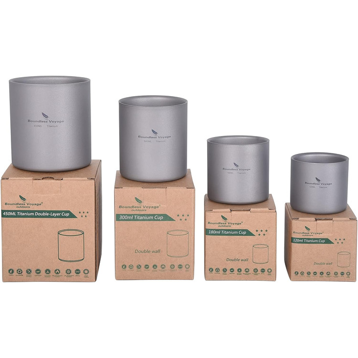 Складний кавовий посуд для напоїв 4 шт. Ti3032D Boundless Voyage
