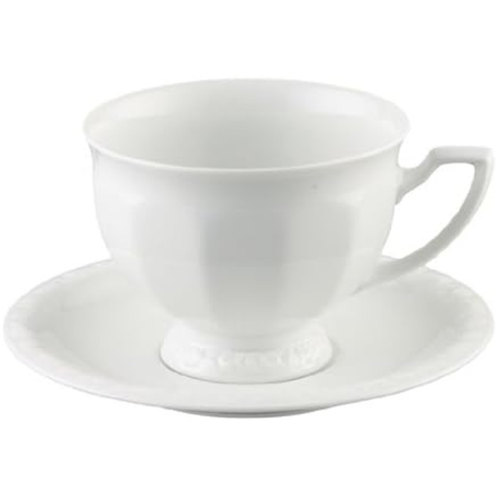 Чайна пара чашка: 490 мл, блюдце: діаметр 18 см Rosenthal Maria Weiss