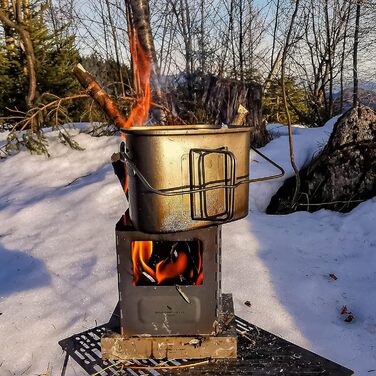 Титановая кемпинговая печь iBasingo Ti2010C