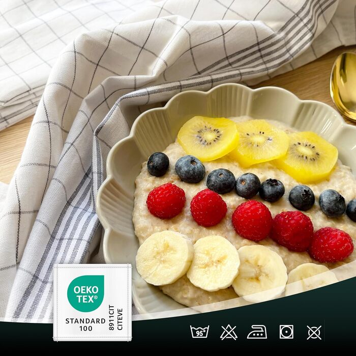 Набір кухонних рушників з 10 предметів 50 x 70 см, сірий ZOLLNER