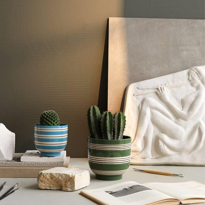 Цветочный горшок 15 см, зеленый Omaggio Kähler