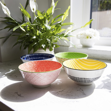 Миска Kitchen Craft RED DAMASK, кераміка, діам. 16 см, 500 мл