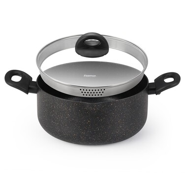 Каструля з скляною кришкою 28 см 6,9 л PROMO Fissman