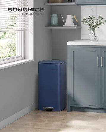 Сміттєвий бак 30 л північно-блакитний SONGMICS