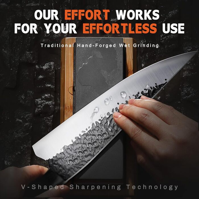 Кухонний ніж &quotФіолетовий дракон&quot, гострий ніж з ергономічною дерев&39яною ручкою для нарізання овочів, фруктів та м&39яса, подарунок татові мамі на день народження (набір)