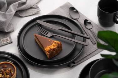 ARDESTO Набор столовых приборов Черный Mars Favola 4 пр., черный, нержавеющая сталь