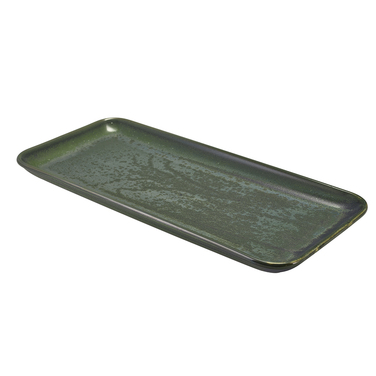 Блюдо прямоугольное 36*16.5 см, зеленое, Terra Porcelain Aqua Green, GenWare