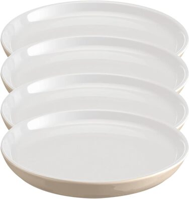 Тарілка десертна 20,3 см, набір 4 предмети, білий/кремовий Everyday Emile Henry