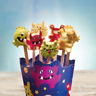 Підставка для кексів-монстрів, 2 предмета, 17 см, RBV Birkmann