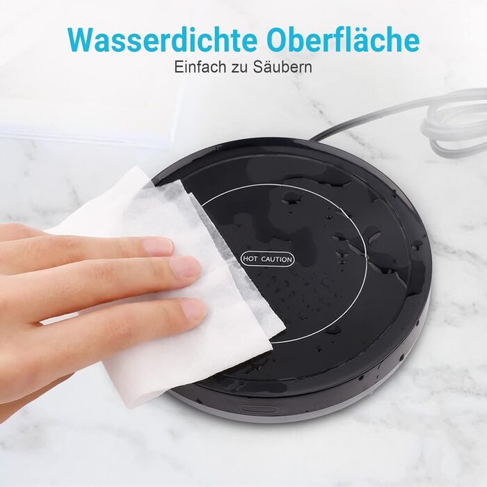 Електричний підігрівач для чашок 19 Вт, чорний BESTINNKITS