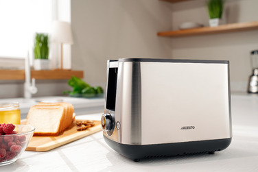 ARDESTO Тостер Steel Collection T-K200 800Вт, метал+пластик, сріблястий+чорний