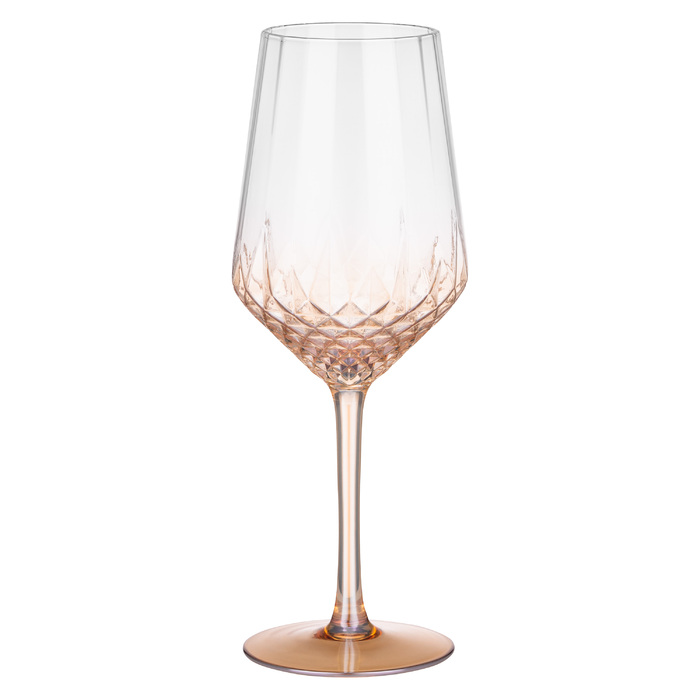 ARDESTO Black Mars Favola Набор бокалов для вина 460мл, 2шт, стекло, прозрачный золотой