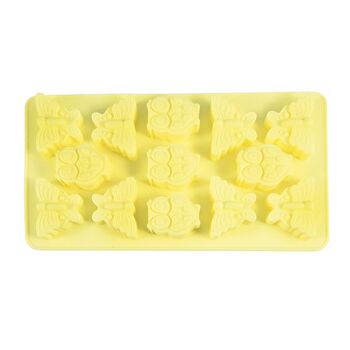 Форма для льоду і шоколаду Fissman 13 осередків Метелики і Совята 21x11,6x2 см (6552)