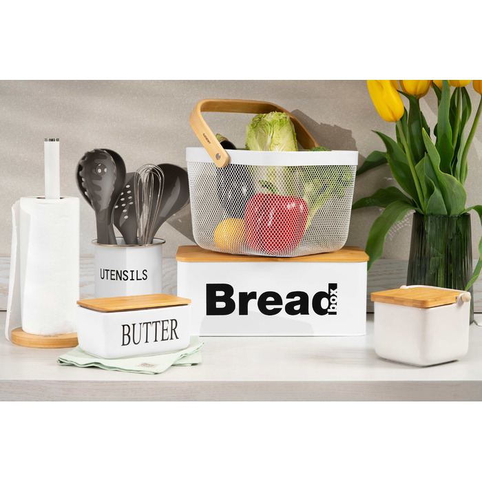 Хлібниця 33 х 18 х 13 см білий Midori ARDESTO
