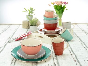 Набір посуду на 4 персони, 16 предметів, Fashion Bella Casa Creatable