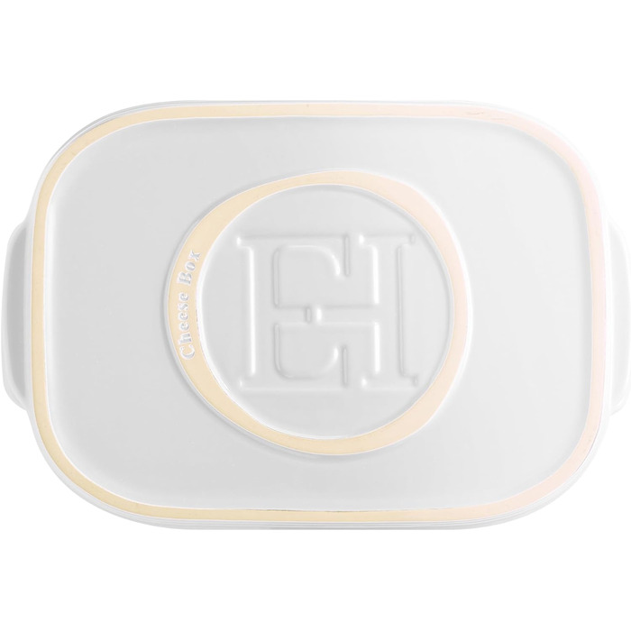 Коробка для сиру керамічна з кришкою 3 л біла Emile Henry