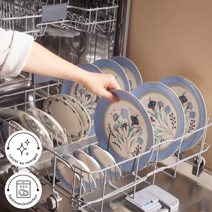 Набір столового посуду для сніданку на 6 персон, 26 предметів, Блакитна гвоздика KARACA