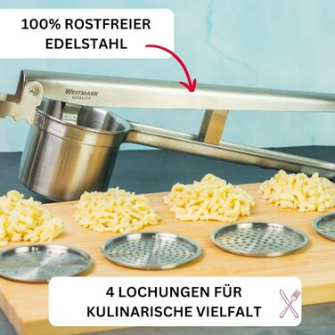 С 4 сменными перфорированными дисками, нержавеющая сталь, Quadro, серебристый 61172260 одинарный