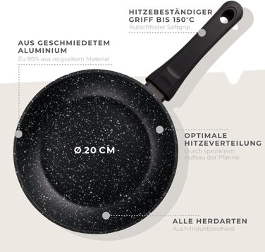 Сковорода 20 см Marble 2.0 Fackelmann
