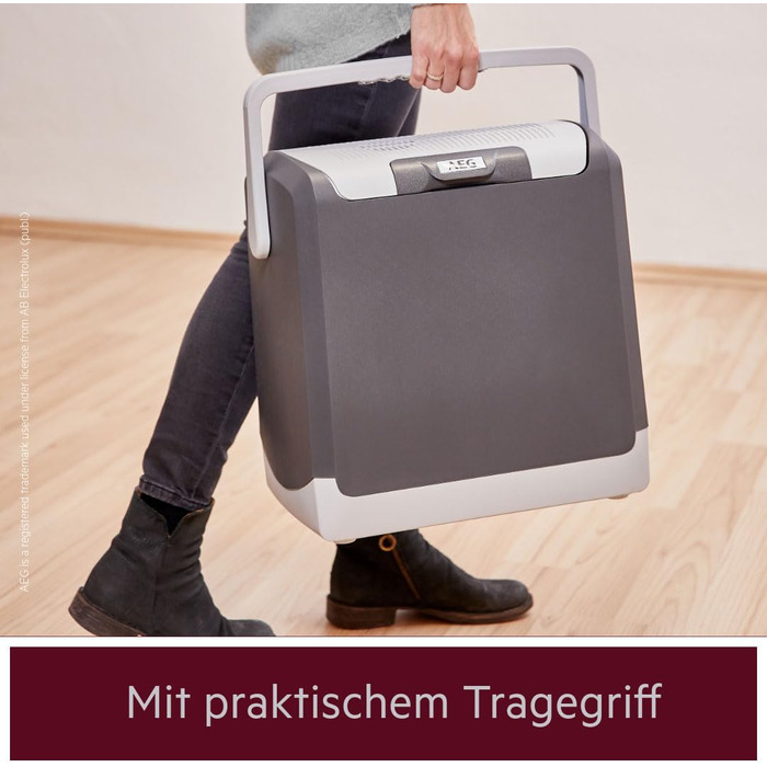 Автохолодильник 28 л чорний AEG