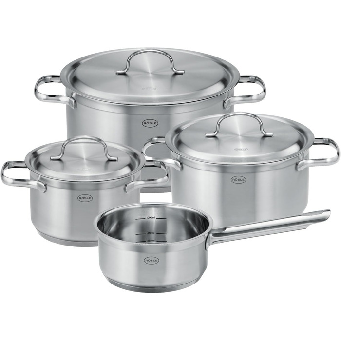 Набір каструль з кришками, 4 предмети Pureelements Rosle