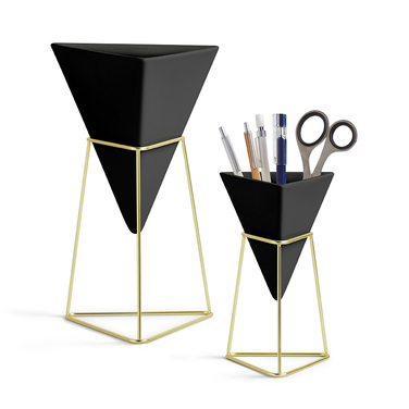 Декор настільний trigg чорний-латунь Umbra