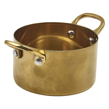 Мини-кастрюлька 9*5.25 см, 340 мл, Gold Vintage Steel, GenWare