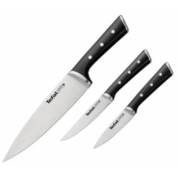 Tefal Набор ножей Ice Force 3 предмета, нержавеющая сталь, пластик