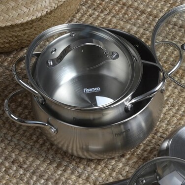 Каструля зі скляною кришкою 20 см 3,5 л MARTINEZ Fissman