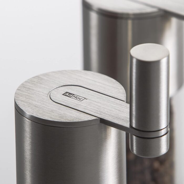 Млин для перцю та солі з рукояткою, набір 2 предмети з упаковками 50 г перцю та морської солі Select AdHoc