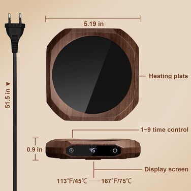 Кофеварка для стола с 3 температурными режимами MQUPIN