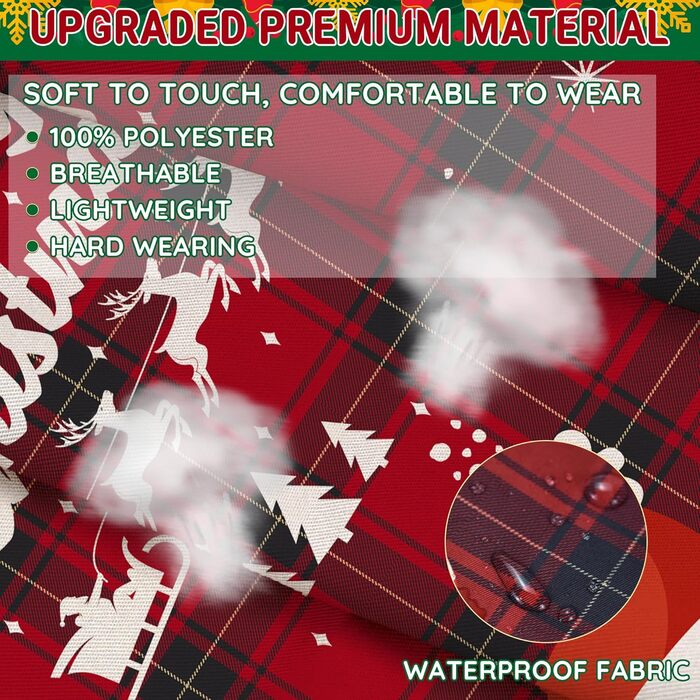 Набір з 4 різдвяних кухонних фартухів 90 x 100 см FunChaos