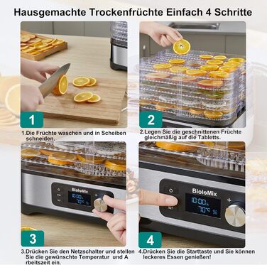 Дегідратор на 5 полиць, 400 Вт Biolomix