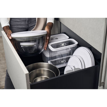 Миска з вакуумною кришкою 24 см, прозоре скло Fresh & Save Zwilling