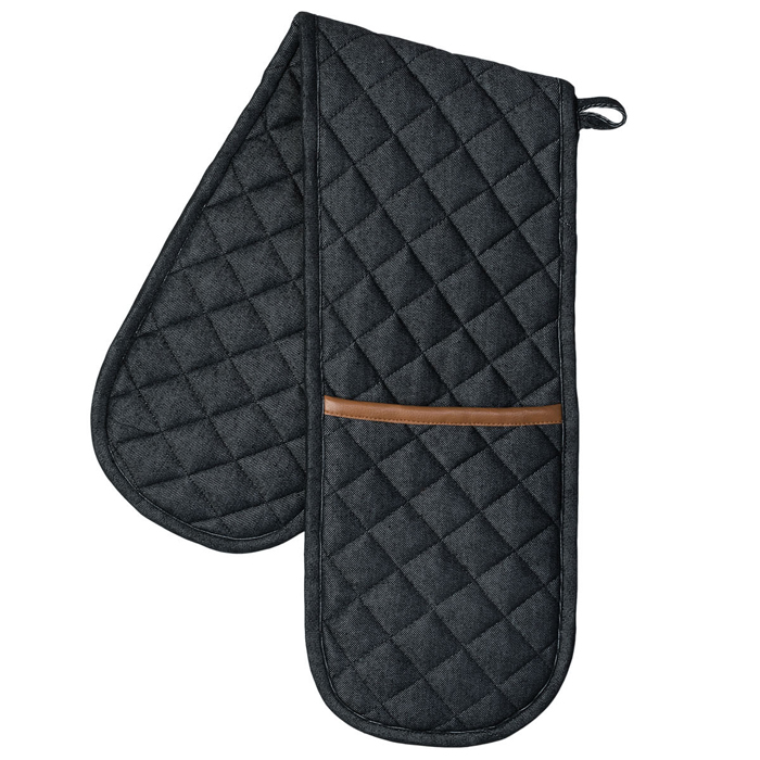 Рукавичка кухонна подвійна, чорна Cuisine CreativeTops