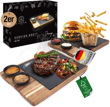 Дошка сервірувальні 2 шт 35 х 26 х 2 см LIKAYA