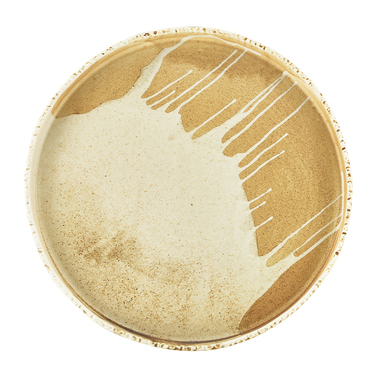 Презентаційна тарілка з бортиком 28*h 2.9 см, Terra Porcelain Roko Sand, GenWare