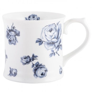 Кухоль для чаю Katie Alice VINTAGE INDIGO White Floral, фарфор, 400 мл