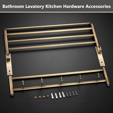 Вінтажний латунний тримач для рушників 50 х 25 х 15 см Generisch