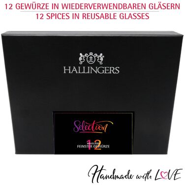 Набір із 12 спецій Selection в подарунковій упаковці Hallingers