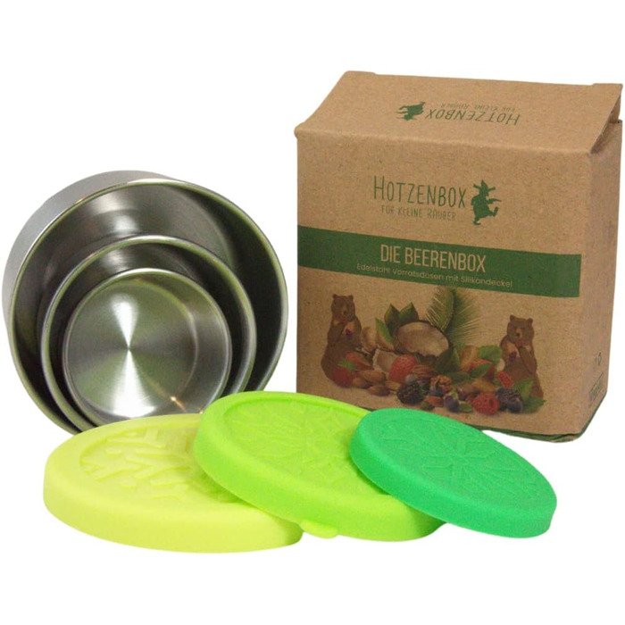 Набір з 3 металевих контейнерів для зберігання продуктів 50, 100, 200 мл Viwanda