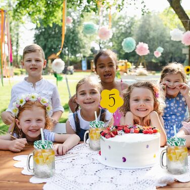 Склянки для напоїв з кришкою та трубочкою 500 мл Relaxdays