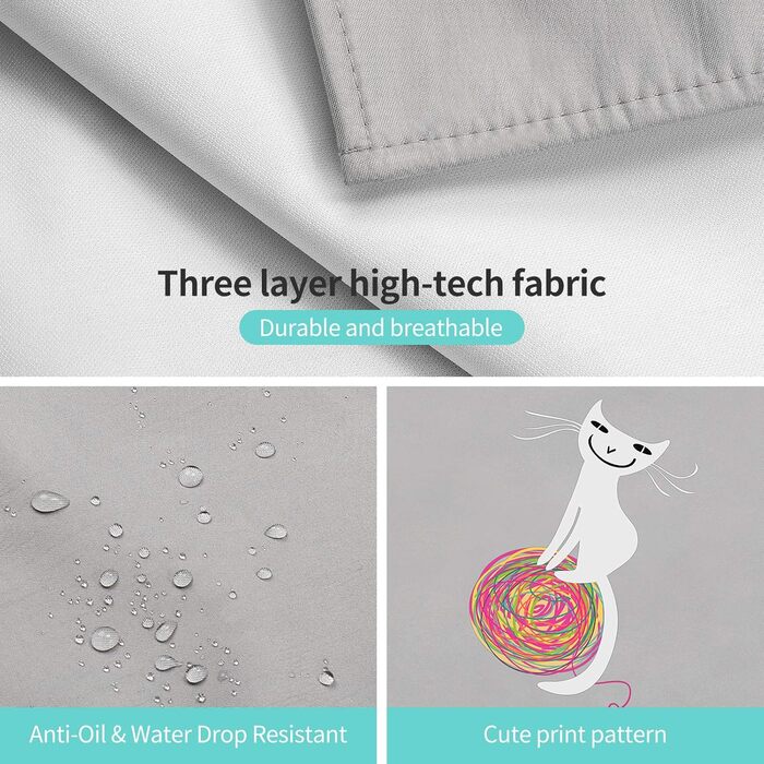 Фартух кухонний для дітей 46 х 60 см рожевий Viedouce