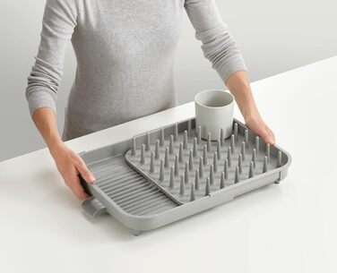 Сушарка для посуду розсувна, сіра Duo Joseph Joseph